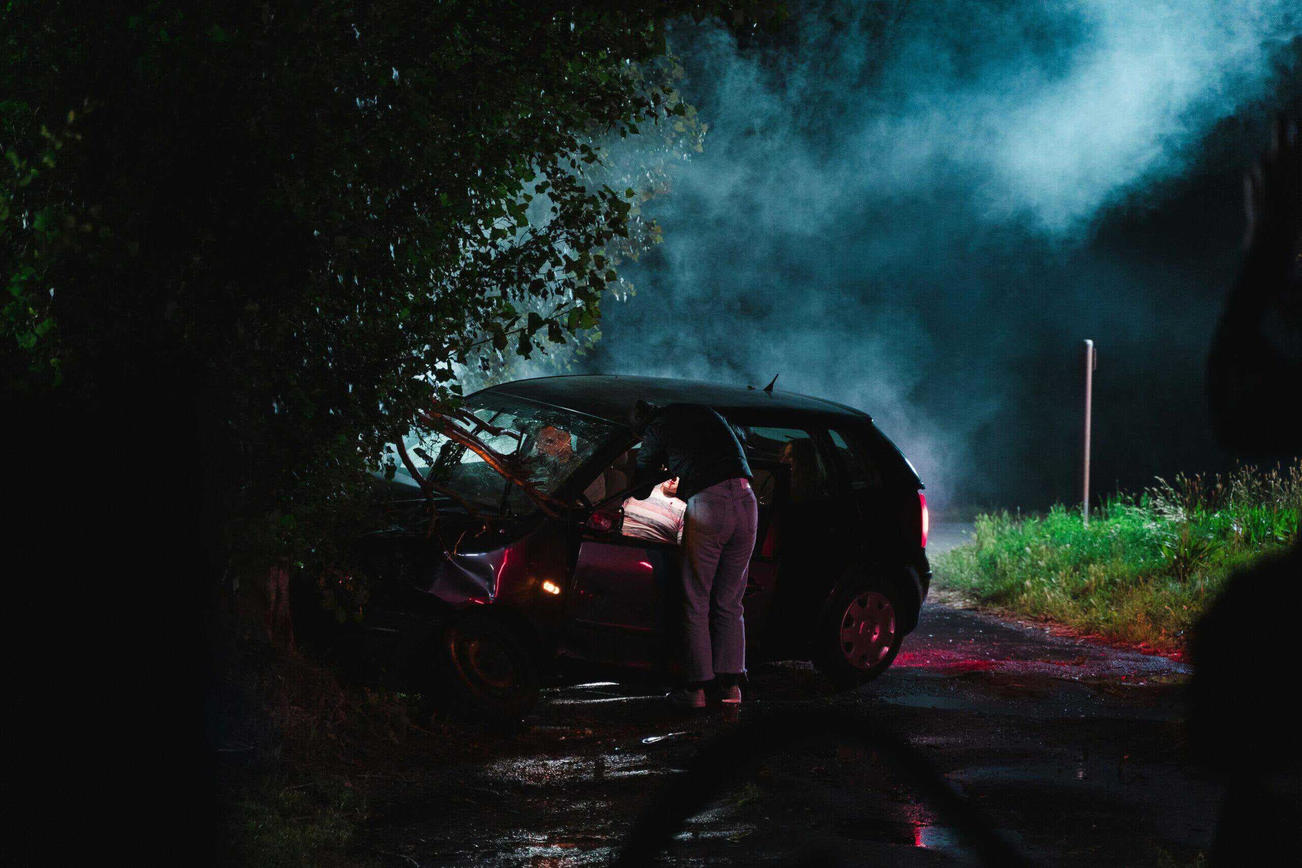 car accident scene